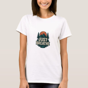 Camiseta Respira a citação da natureza