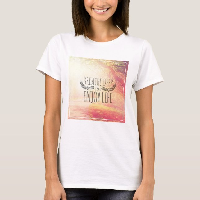 Camiseta Respira fundo (Frente)