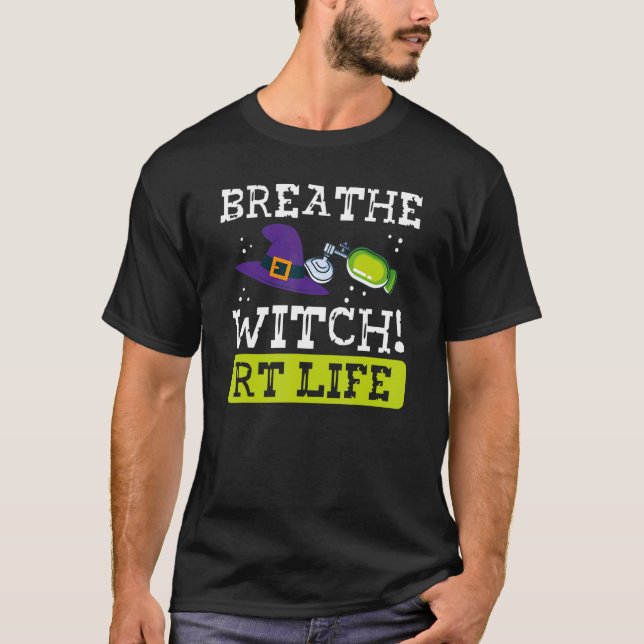 Camiseta Respirar A Bruxa RT A Feiticeira Doidora Respirató (Frente)