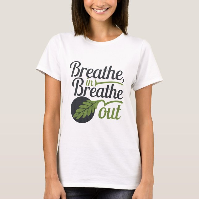 Camiseta Respirar Em Breathe Out (Frente)