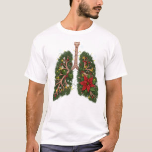 Camiseta Respire a Estação – Pulmões Florais de Natal