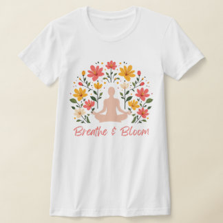 Camiseta Respire a Meditação de Slim-Ajustado T-Shirt