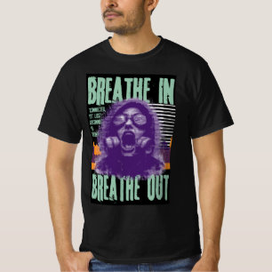 Camiseta Respire Em Breathe Out Gas Mask T Shirt