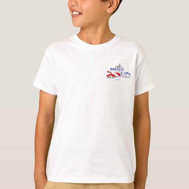 Camiseta respire o logotipo da vida (Frente)