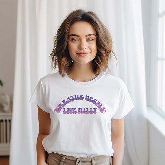 Camiseta Respire Profundamente, viva completamente