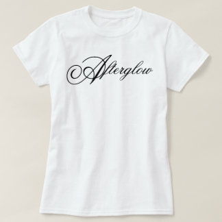 Camiseta "Resplendor" alegria estética afirmação script