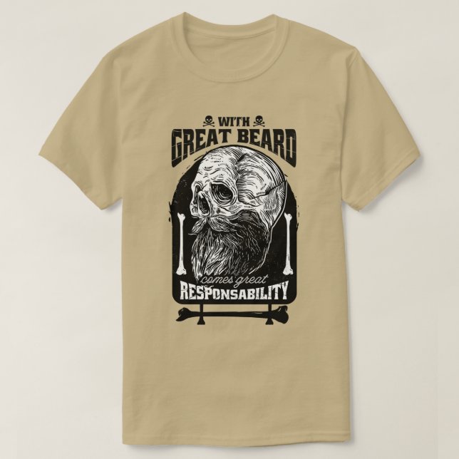 Camiseta Responsabilidade da barba (Frente do Design)