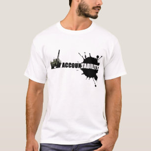 CAMISETA RESPONSABILIDADE DO DERRAMAR DE ÓLEO DE BP