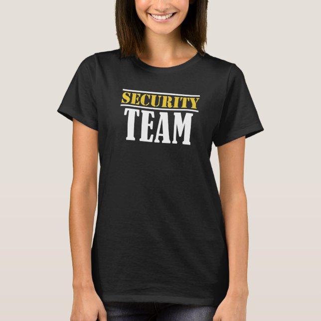 Camiseta Responsável pela Proteção de Guardas da Equipe de  (Frente)