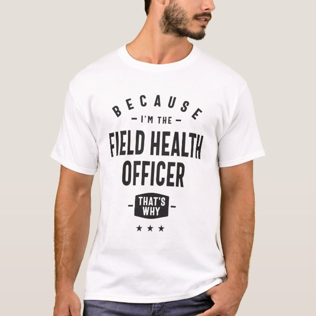 Camiseta Responsável pela saúde no terreno (Frente)