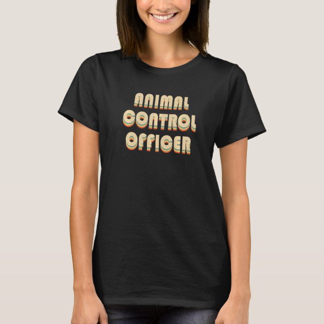 Camiseta Responsável pelo controlo dos animais Bem-estar do (Frente)