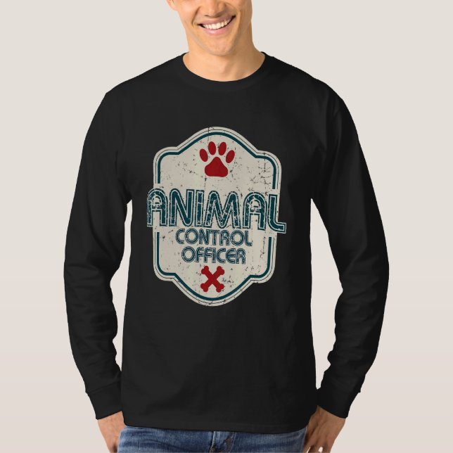 Camiseta Responsável pelo controlo dos animais Bem-estar do (Frente)