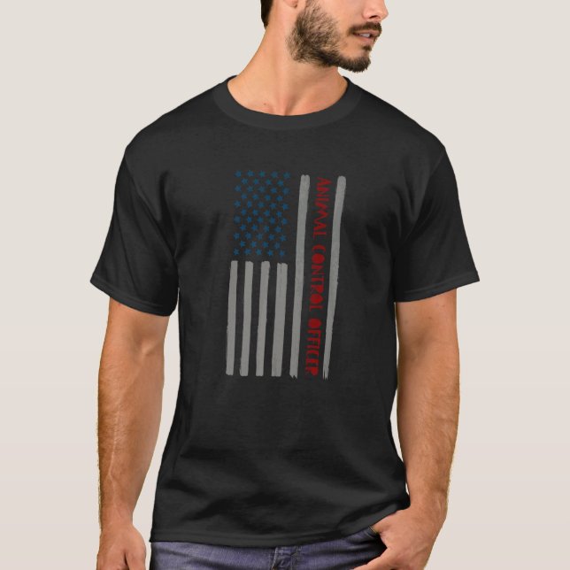 Camiseta Responsável pelo controlo dos animais Bem-estar do (Frente)