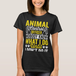 Camiseta Responsável pelo controlo dos animais Captura de a