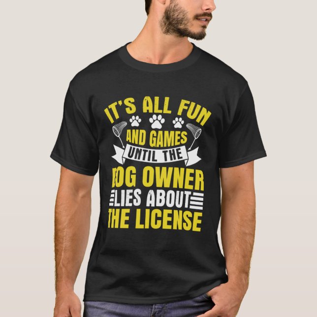 Camiseta Responsável pelo controlo dos animais Captura de a (Frente)