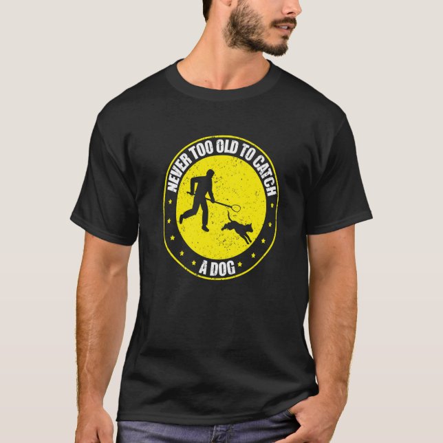Camiseta Responsável pelo controlo dos animais Captura prof (Frente)