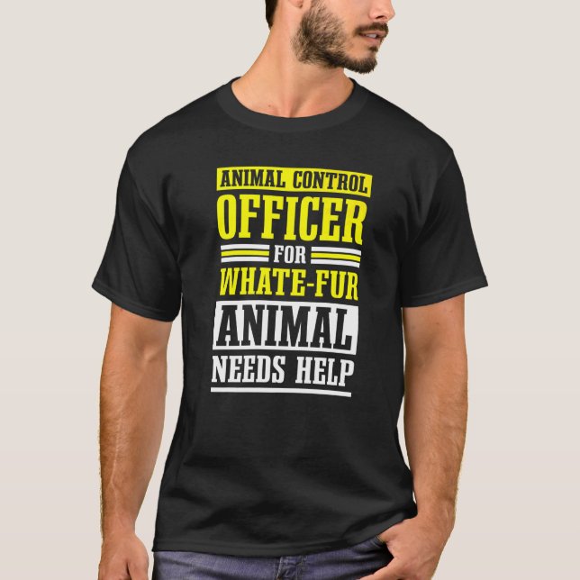 Camiseta Responsável pelo Controlo dos Animais Salvaguarda  (Frente)