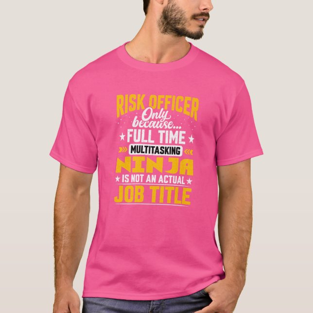 Camiseta Responsável pelo Risco Cargo Cargo Executivo de Ri (Frente)