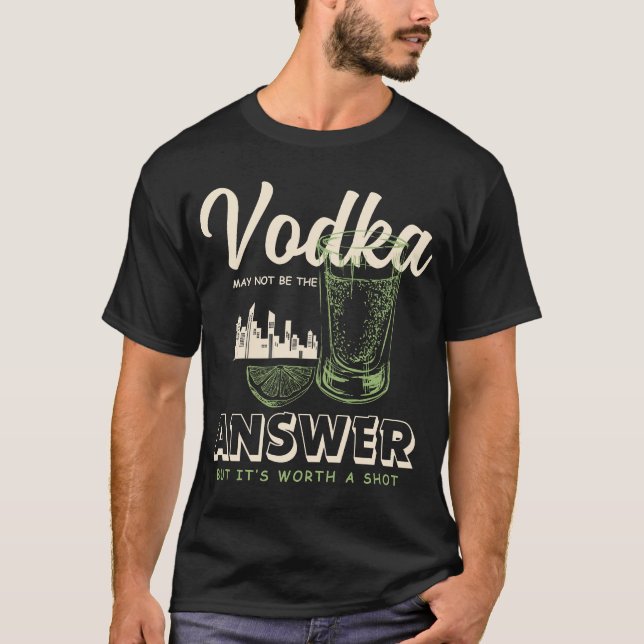 Camiseta Resposta de vodka (Frente)