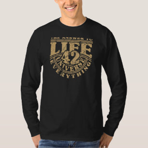 Camiseta Resposta Para Vida Universo E Tudo 42 É Significad