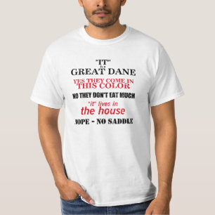 Camiseta Respostas de passeio de great dane