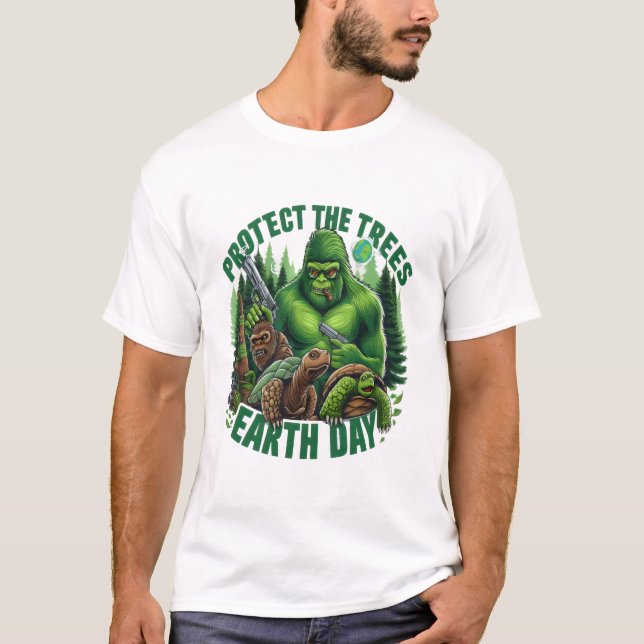 Camiseta Ressalto da selva enigmática (Frente)