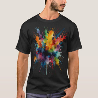 Camiseta ressalto de cor