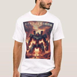 Camiseta Ressalto Mecha Dramático - Tecnologia Futurística