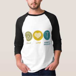 Camiseta Ressonância magnética do amor da paz