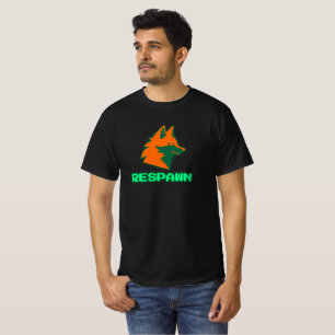 Camiseta RESSURGIR – Logotipo do Neon Gamer Fox