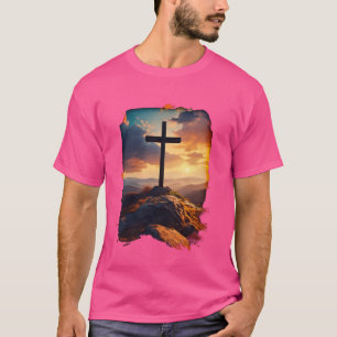 Camiseta Ressurreição Domingo Cruz de Jesus Cristo Christia