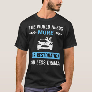 Camiseta Restauração de Carros com Menos Drama