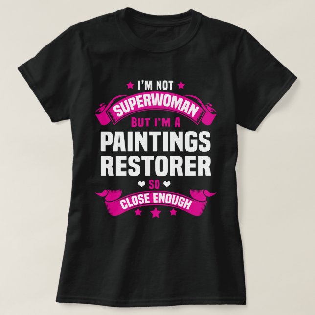 Camiseta Restaurador de Pinturas (Frente do Design)