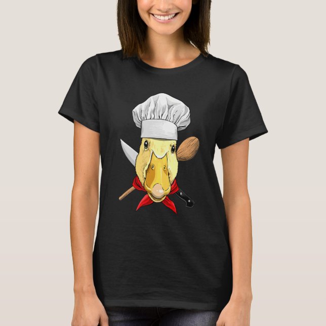 Camiseta Restaurant Duck Chef Kitchen Cook Culinary Cooking (Frente)