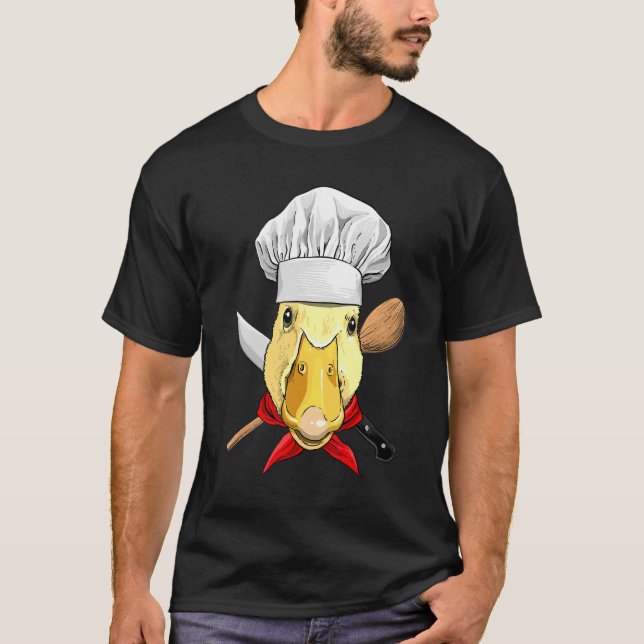 Camiseta Restaurant Duck Chef Kitchen Cook Culinary Cooking (Frente)