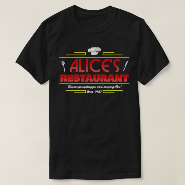 Camiseta Restaurante Alices (Frente do Design)