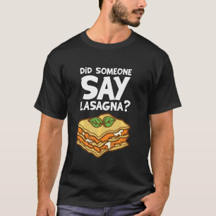 Camiseta Restaurante Comida Italiano Foodies Funny Lasagna