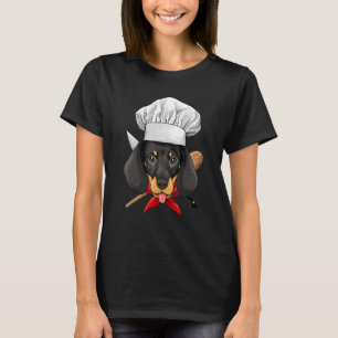 Camiseta Restaurante Dachshund Chef Cook Kitchen Cozinhar P
