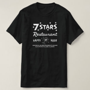 Camiseta Restaurante de 7 estrelas, Vila Elk Grove, IL