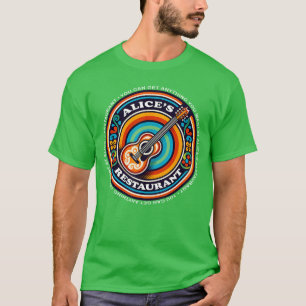 Camiseta Restaurante de Alice Música Folk Vintage engraçado