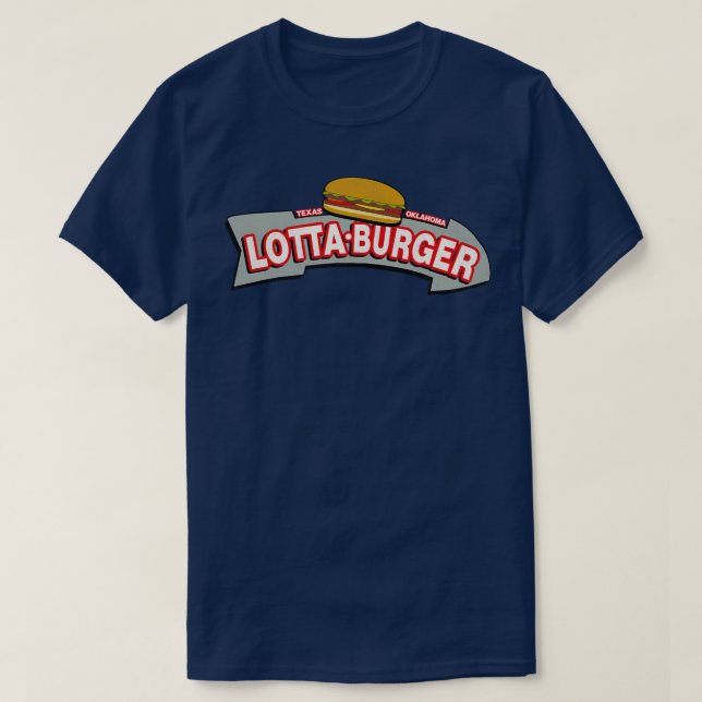 Camiseta Restaurante de Comida Rápida do Burger Lotta com D (Frente do Design)