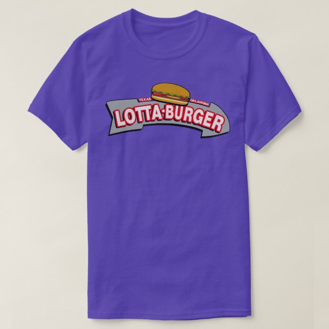 Camiseta Restaurante de Comida Rápida do Burger Lotta com D (Frente do Design)