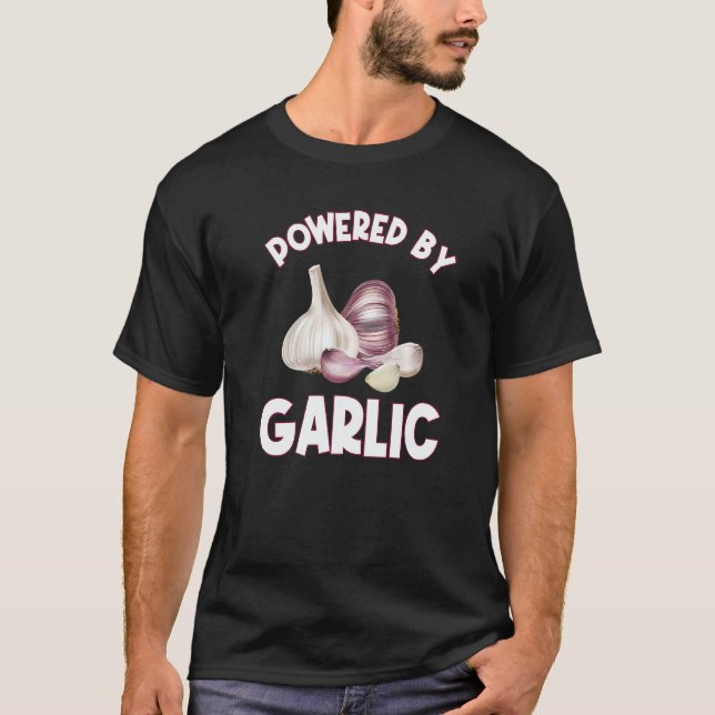 Camiseta Restaurante de comida vegana com citação de alho C (Frente)
