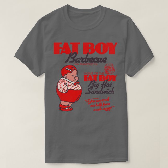 Camiseta Restaurante do CHURRASCO Retro Chat Boy Barbecue S (Frente do Design)