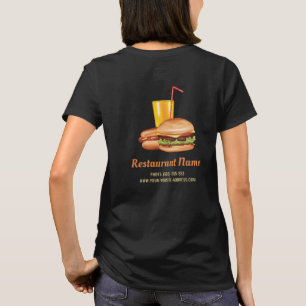 Camiseta Restaurante Fast Food de Hambúrguer com Logotipo P