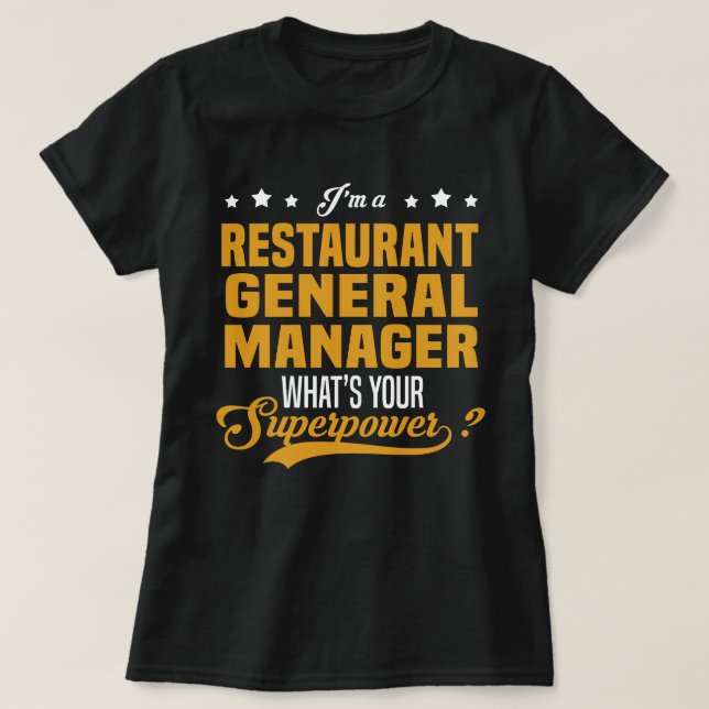 Camiseta Restaurante Gestor Geral (Frente do Design)