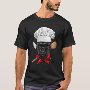 Camiseta Restaurante Gorilla Chef Cook Culinário Cook