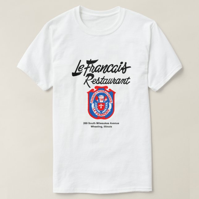 Camiseta Restaurante Le Francais, Wheeling, Illinois (Frente do Design)