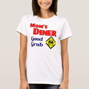 Camiseta Restaurante Retrovisor de boa Grub de Diner mãe