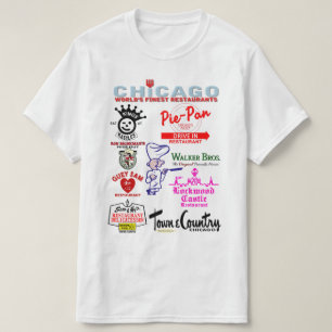 Camiseta Restaurantes favoritos de Chicago, v3.